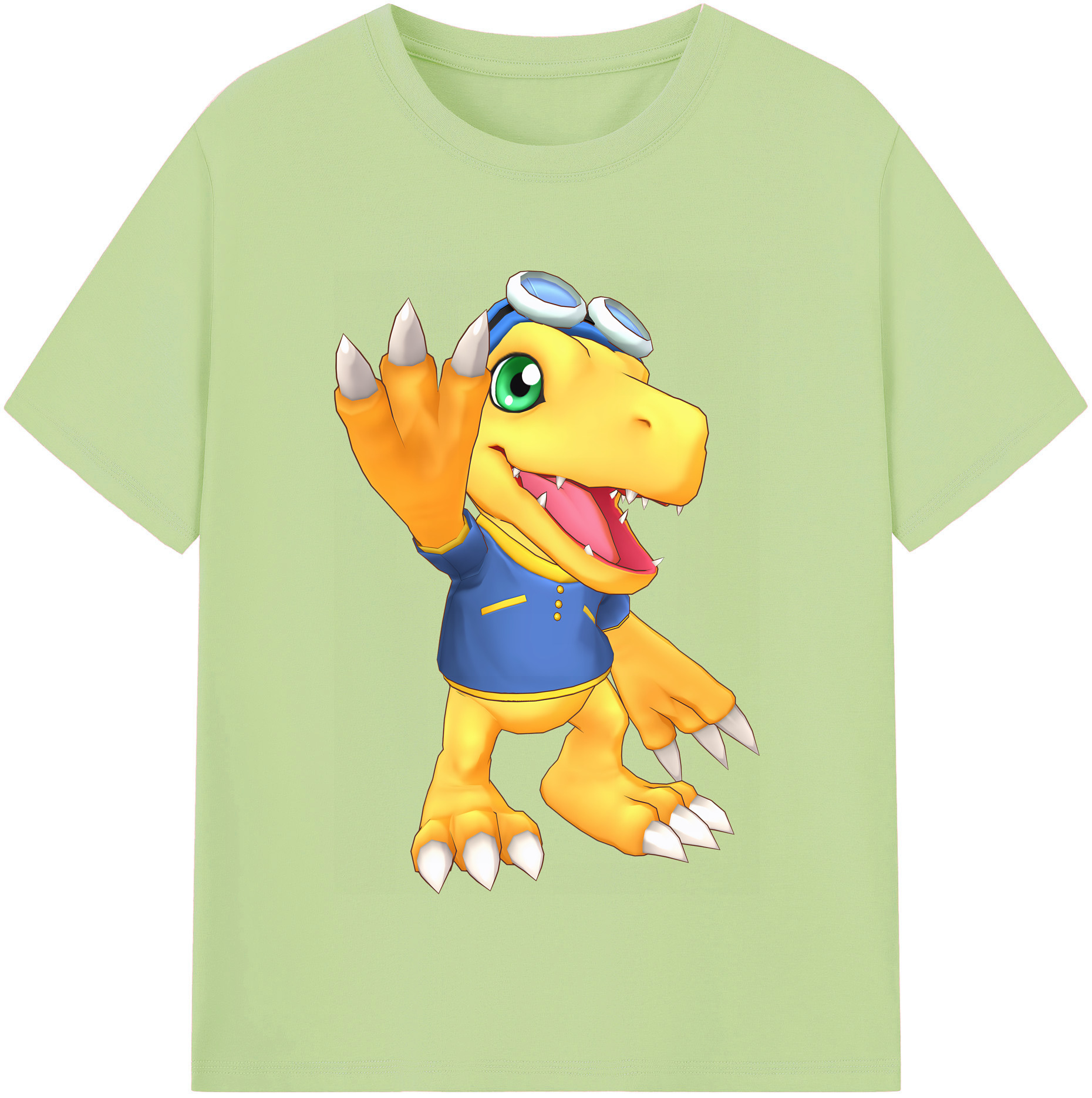 （画像用） Digimon デジタルモンスター/デジモン 綿100％半袖Tシャツ（フロントプリント）